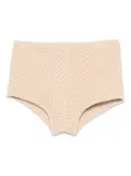 Elie Saab jersey mini shorts - Neutrals