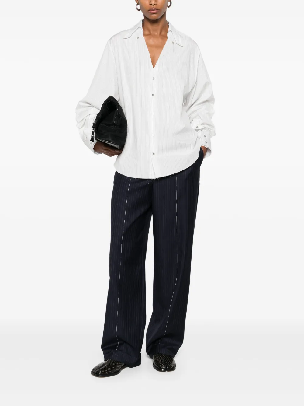 SONIA CARRASCO Blouse met uitgesneden kraag - Wit