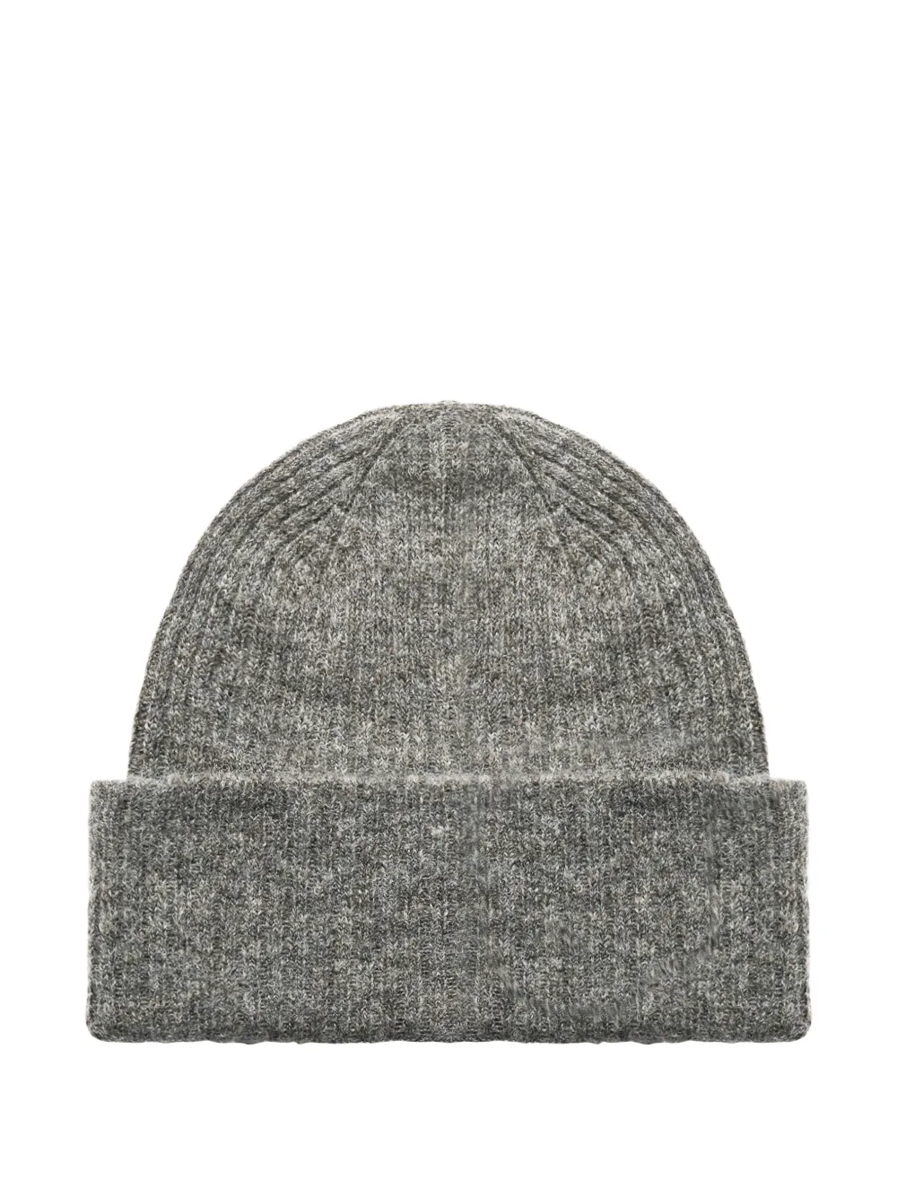 Selected Femme knitted beanie hat | Grey | Image 1