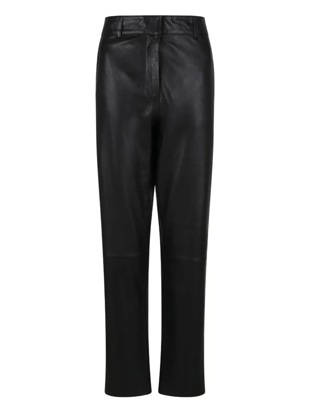 Selected Femme Leren broek Zwart
