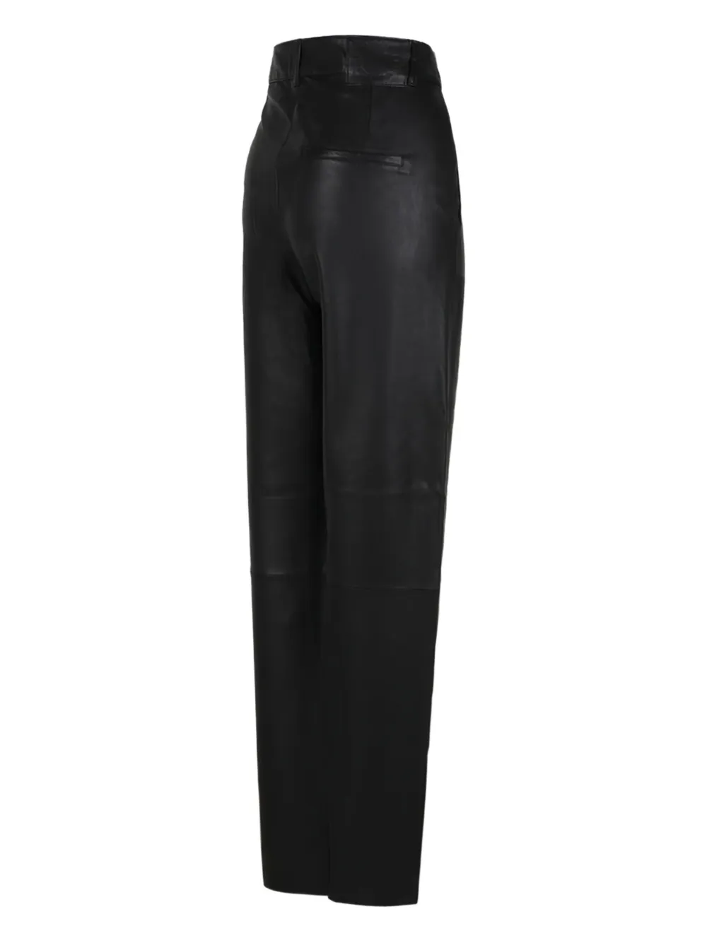Selected Femme Leren broek Zwart