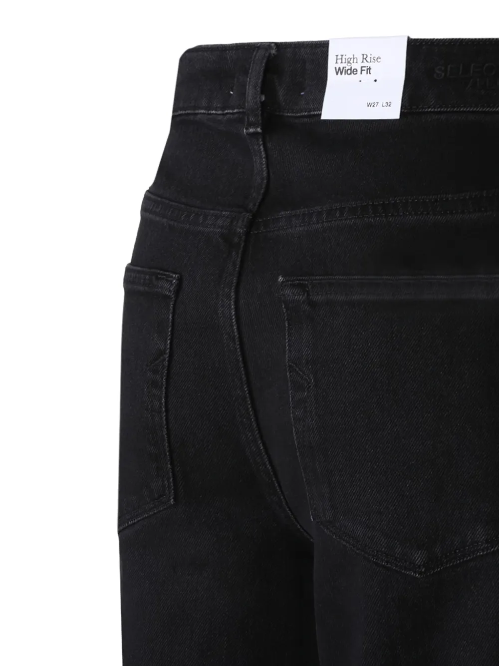 Selected Femme Jeans met wijde pijpen Zwart