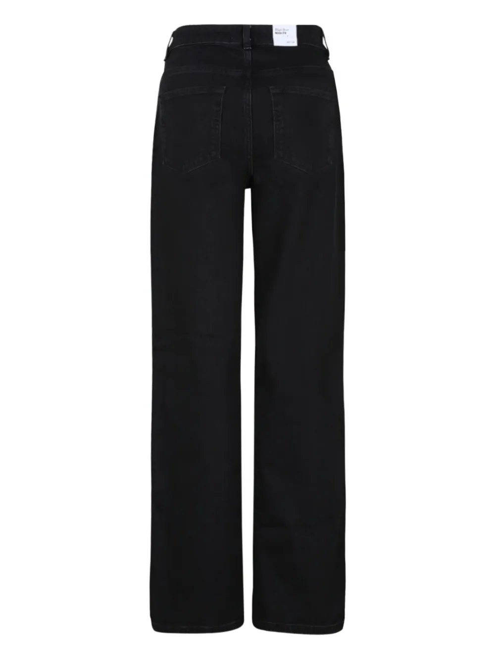 Selected Femme Jeans met wijde pijpen Zwart