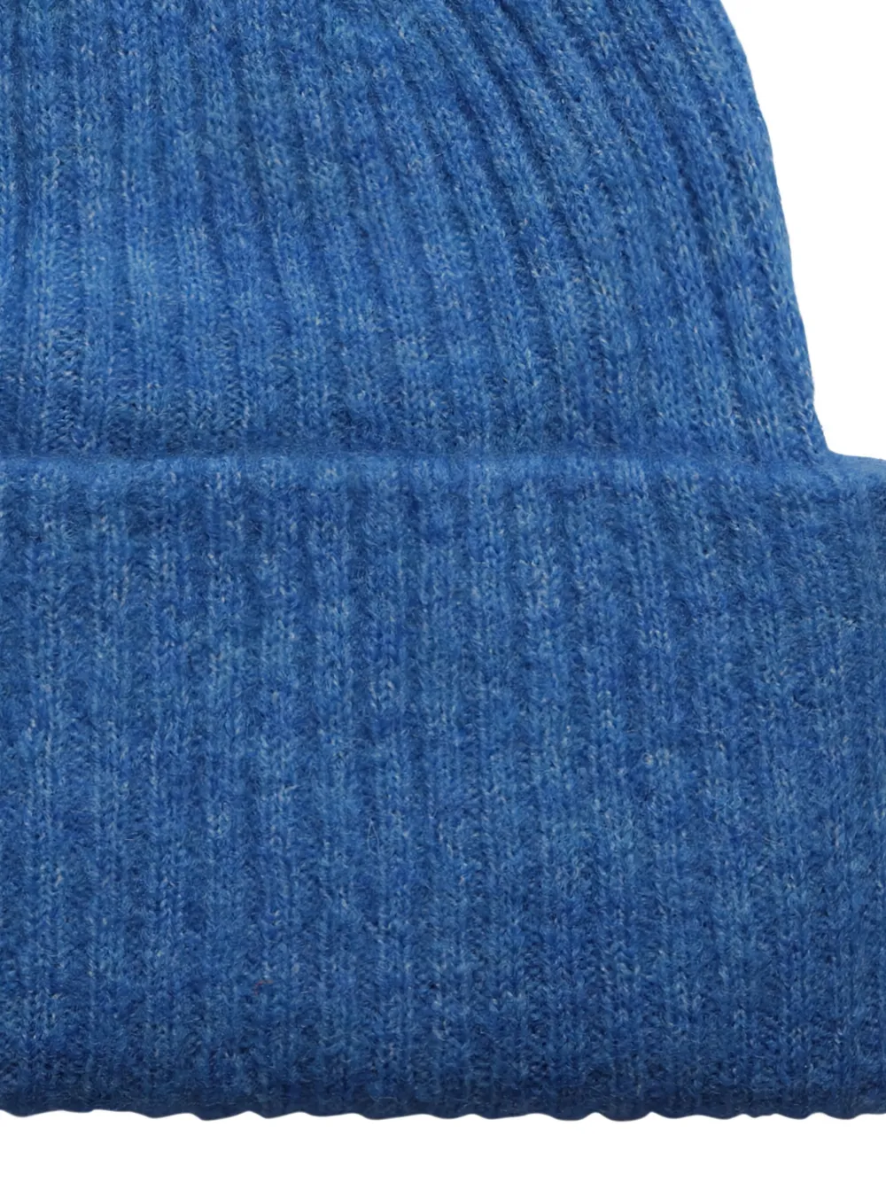 Selected Femme Ribbed Beanie In Blue