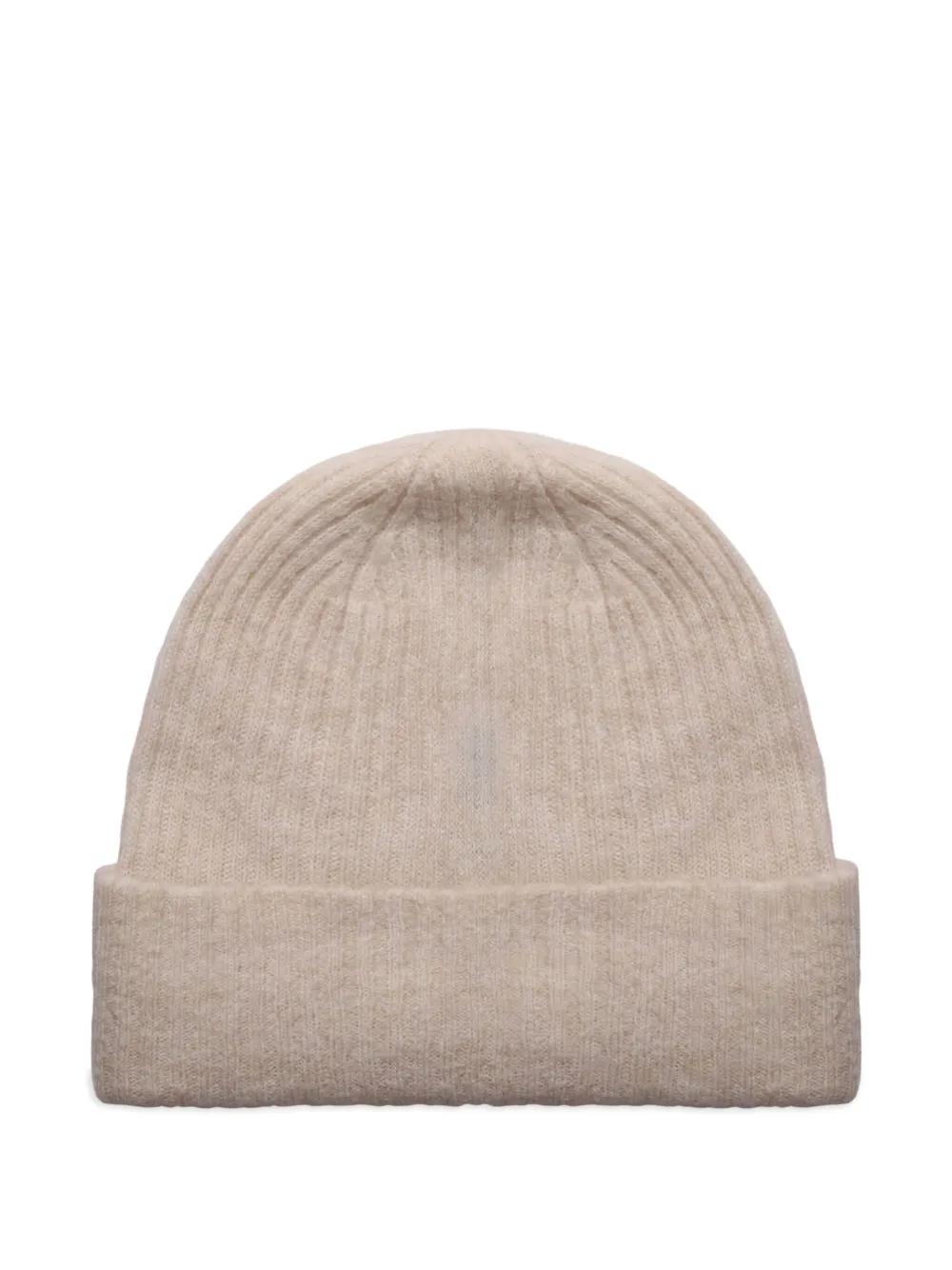Selected Femme ribbed-knit beanie | Neutrals | Image 1