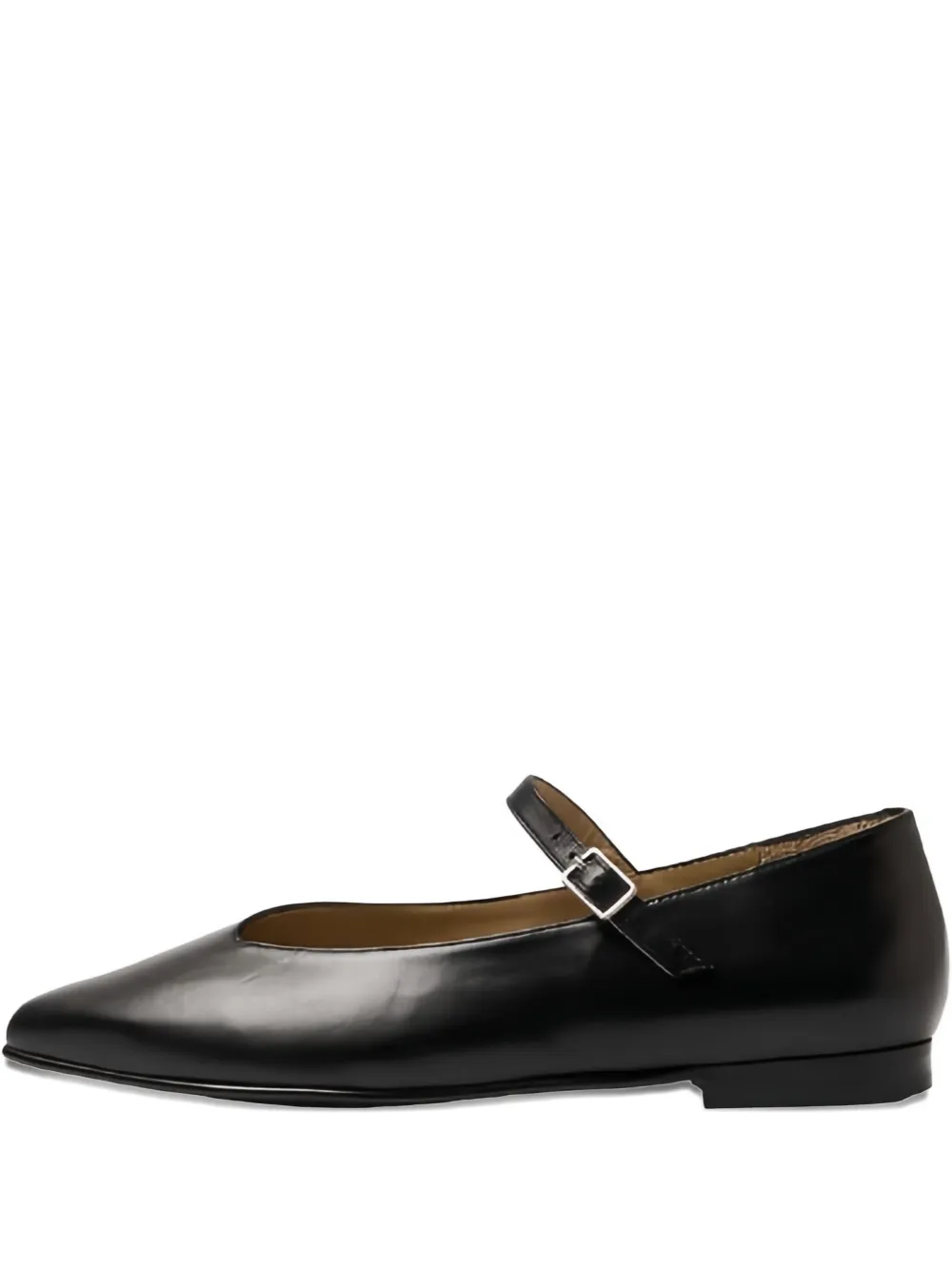 Selected Femme pointed-toe buckle-strap flats | Black | Image 1