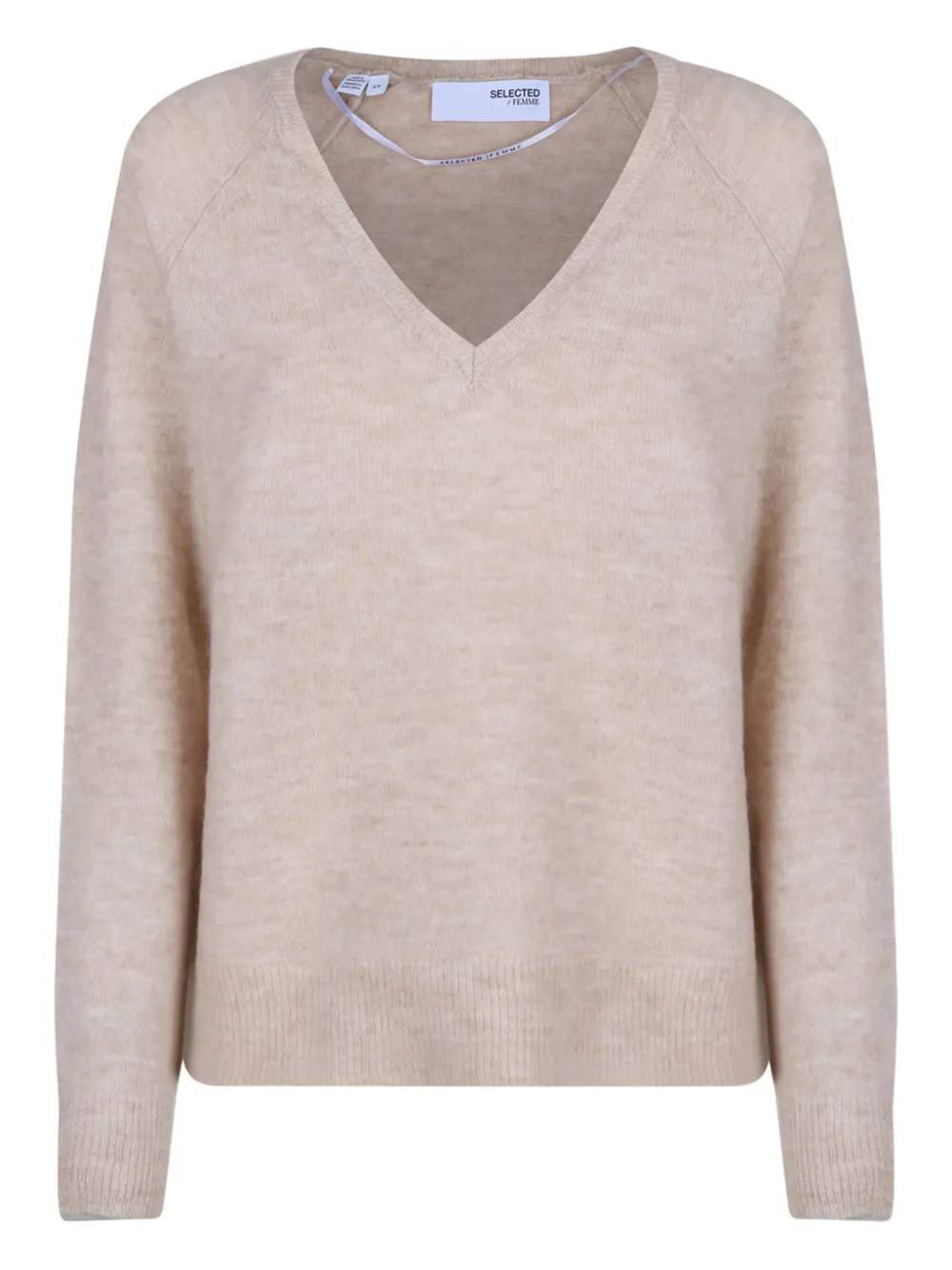 Selected Femme fine-knit jumper | Neutrals | Image 1