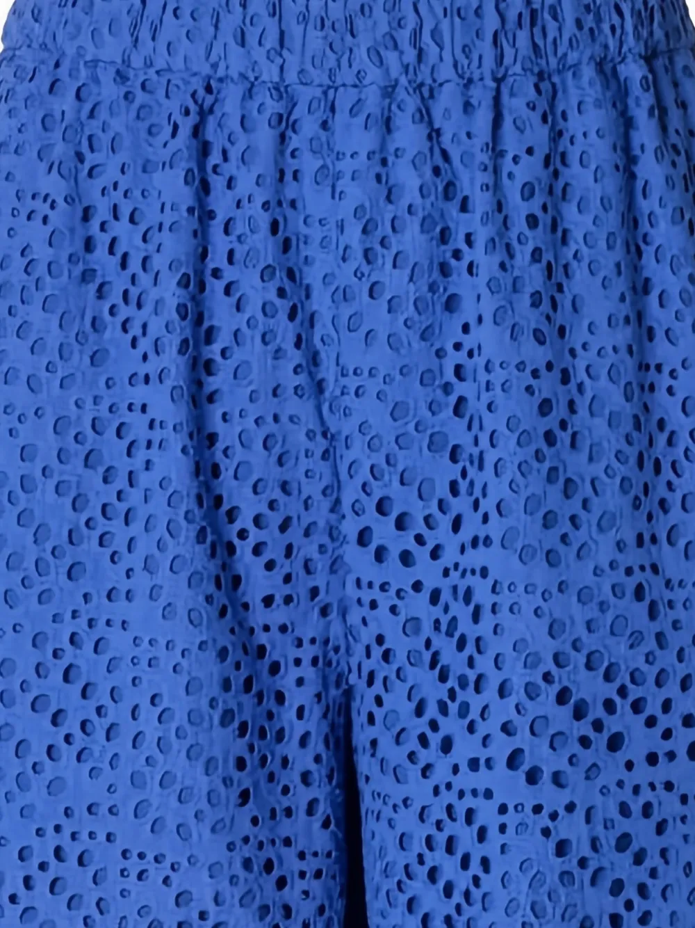 Selected Femme perforated elasticated-waistband shorts | Short Shorts | Image 2