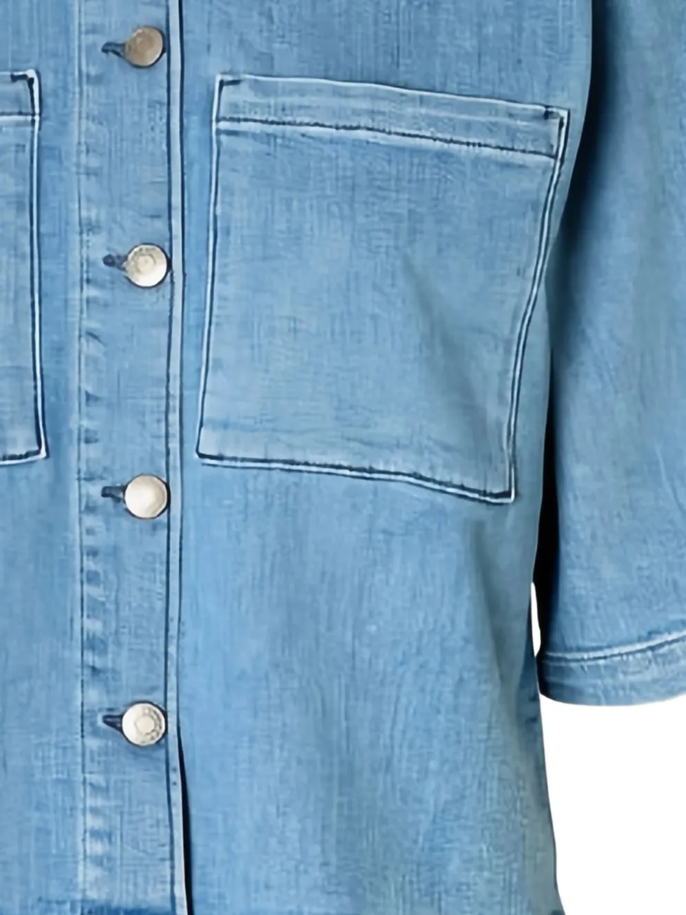 Selected Femme Denim blouse Blauw