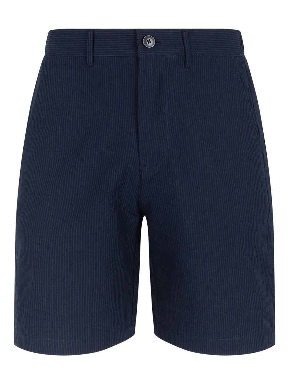 Selected Femme Pinstripe Bermuda Shorts In Blue
