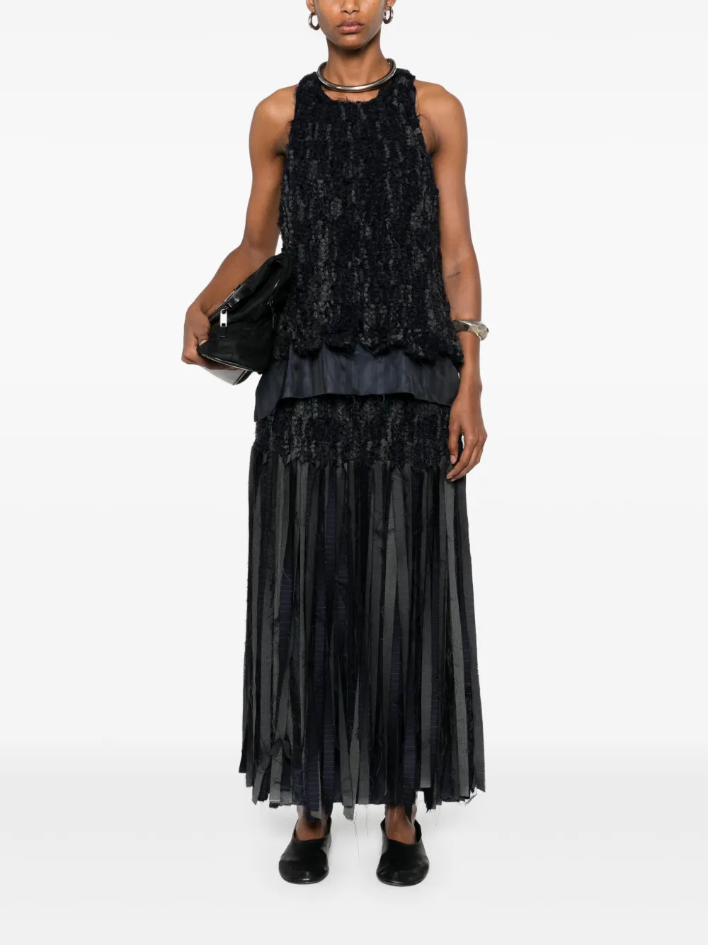 SONIA CARRASCO Midi-rok met patchwork - Blauw