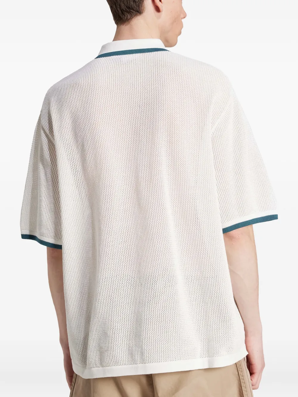 adidas Overhemd met korte mouwen en textuur Wit