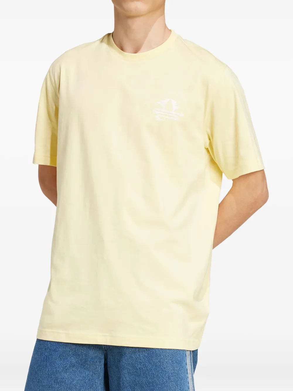 adidas Katoenen T-shirt Geel
