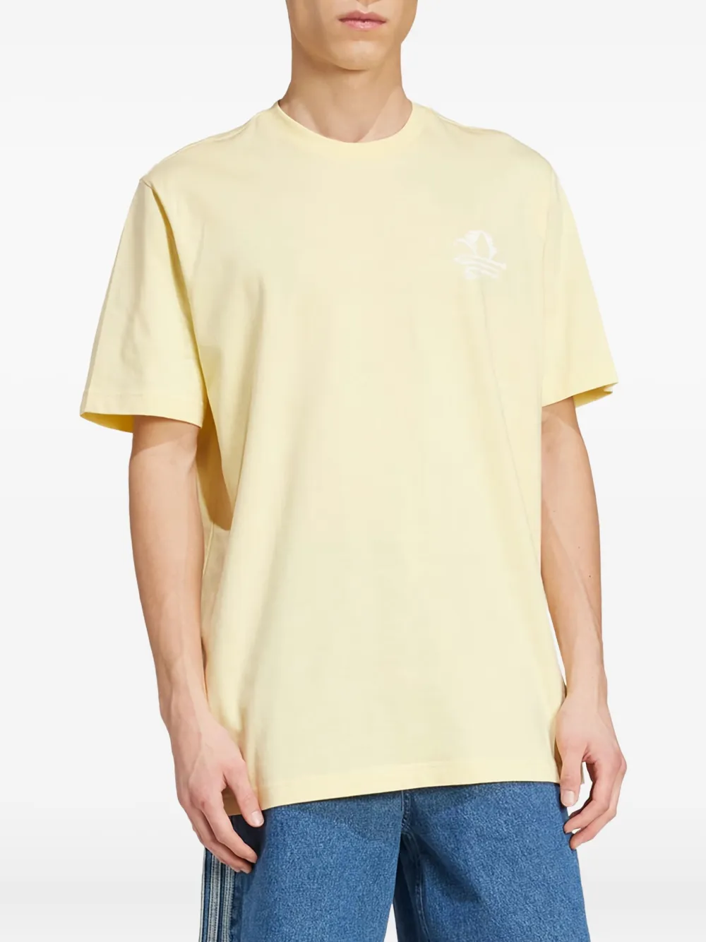 Adidas cotton T-shirt - Geel