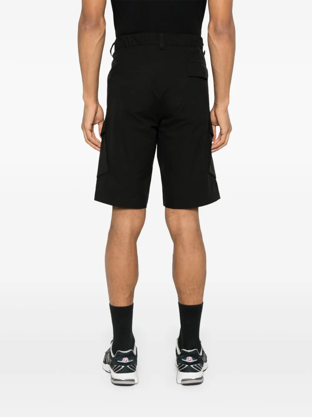 Herno Shorts met geplooid detail Zwart