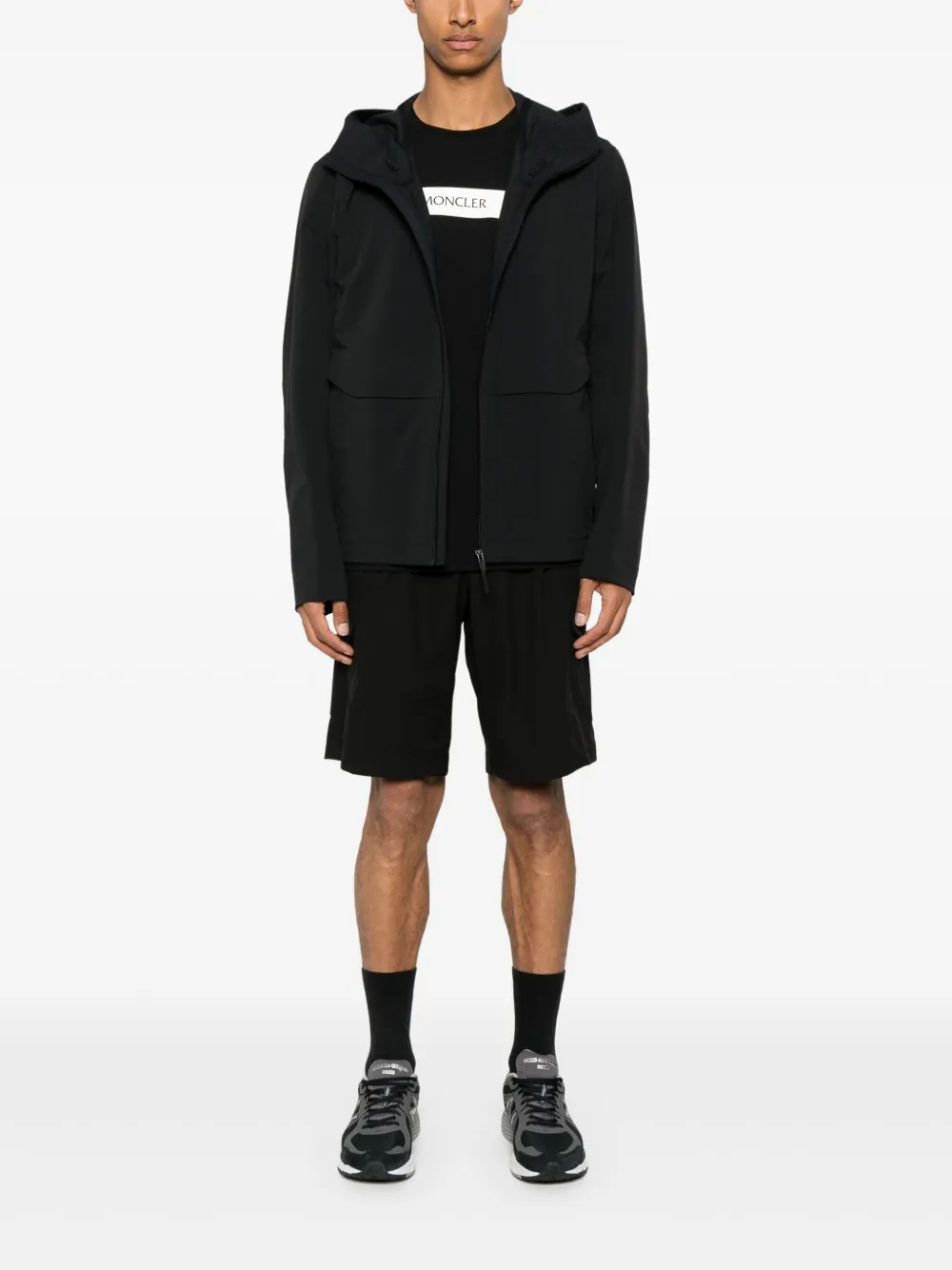 Herno Shorts met geplooid detail - Zwart