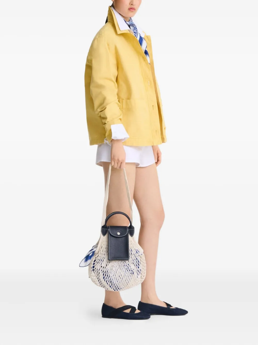 Longchamp Le Pliage grote schoudertas Blauw