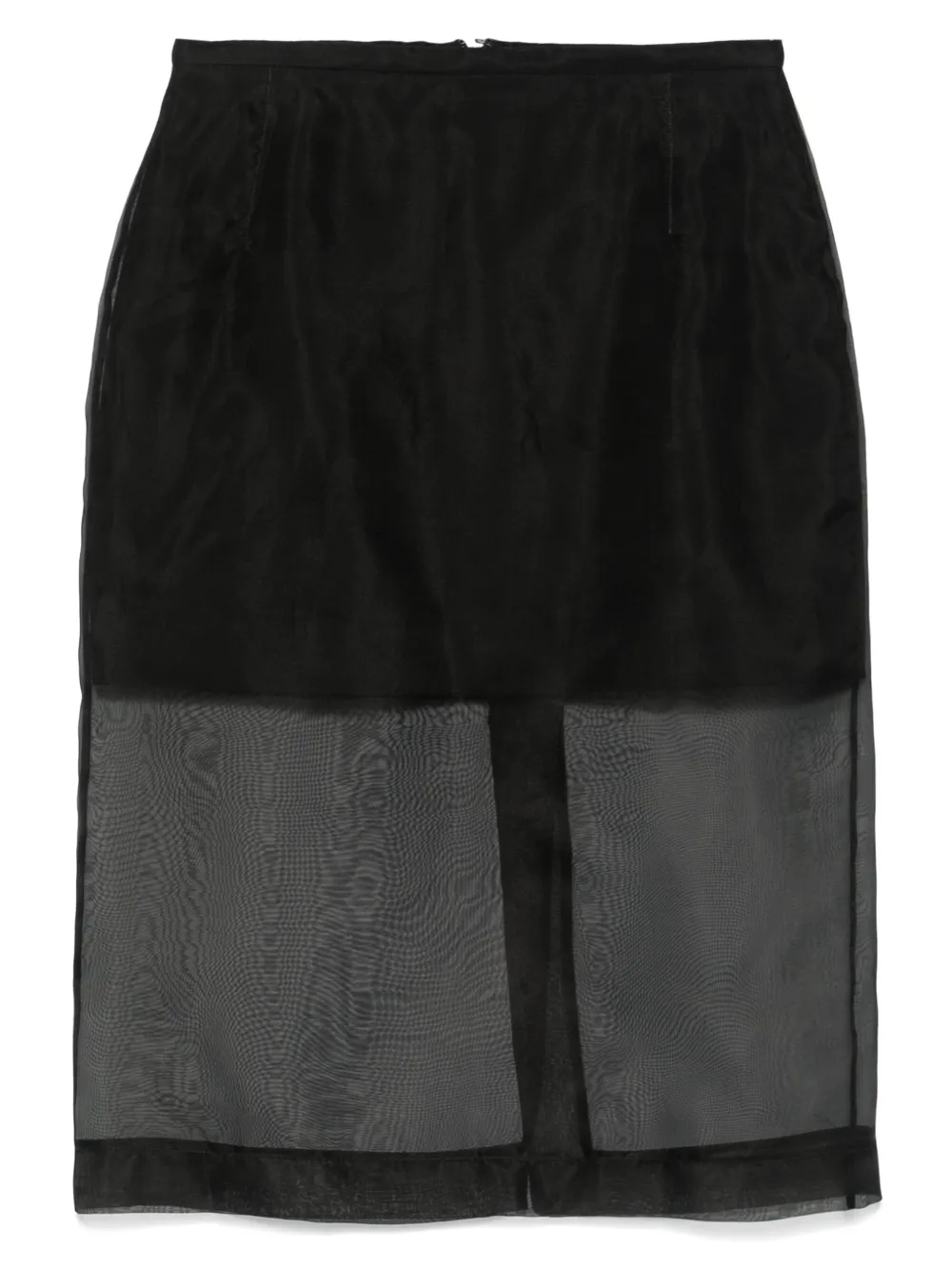 Shop David Koma Semi-sheer Midi Skirt