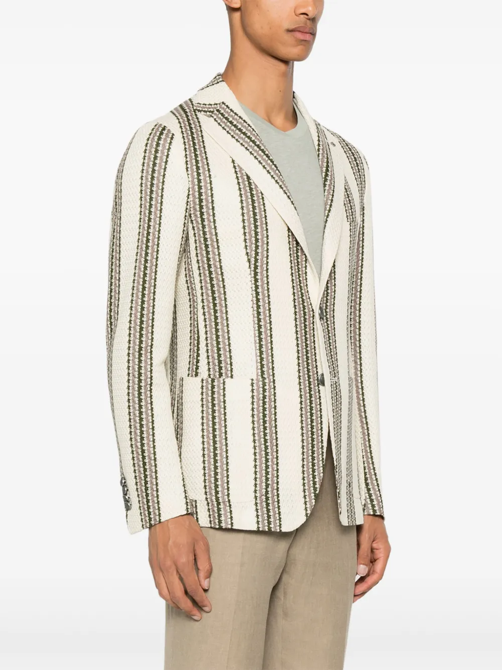 Shop Tagliatore Striped Blazer