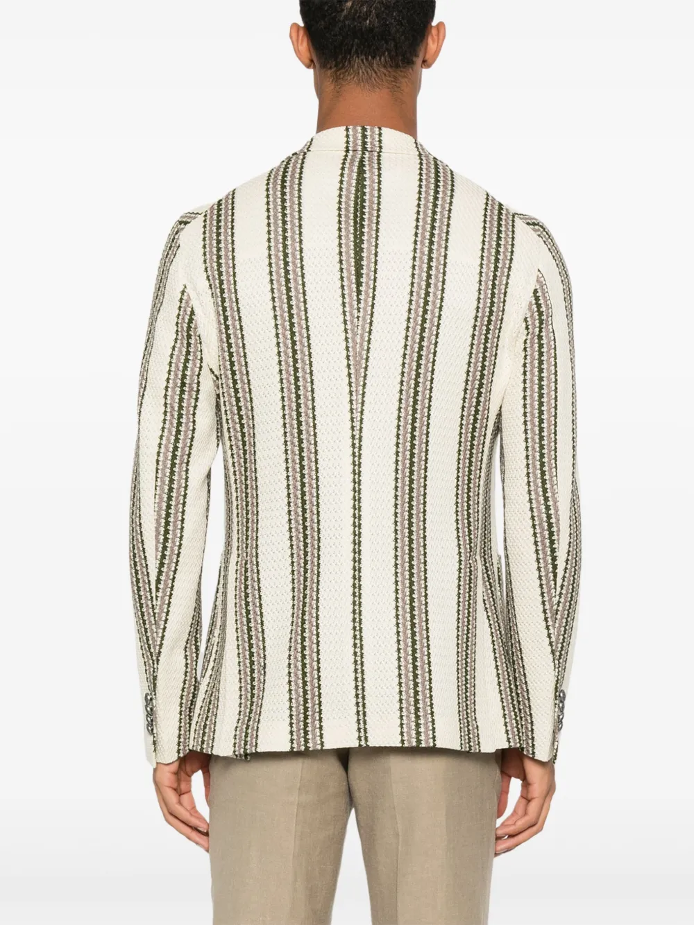Shop Tagliatore Striped Blazer
