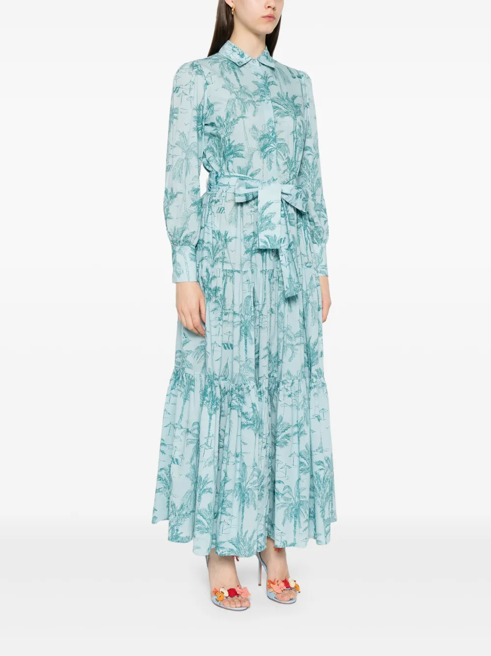 MC2 Saint Barth Jensen maxi-jurk Blauw