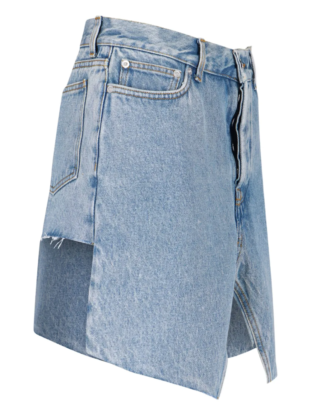 ALL IN ASYMMETRIC DENIM SKIRT