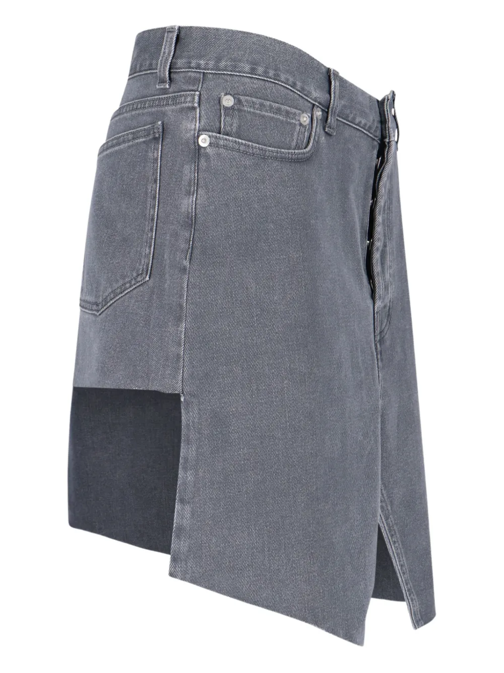 ALL IN ASYMMETRIC DENIM SKIRT