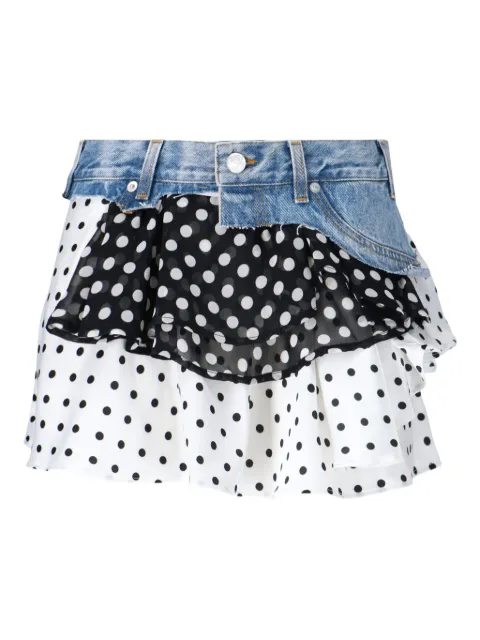 ALL IN layered mini skirt
