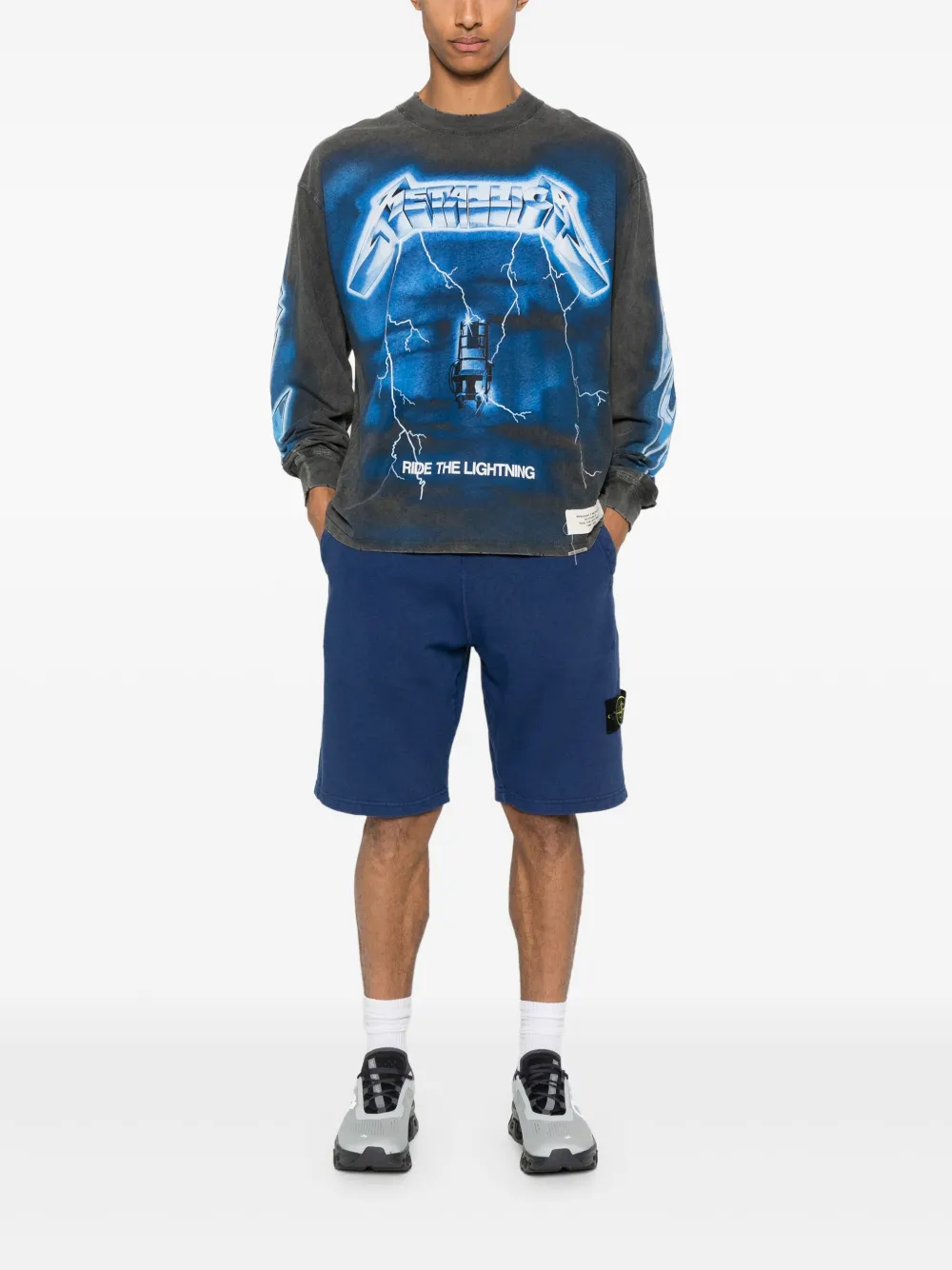 Stone Island Compass-badge track shorts | Track & Running Shorts | Image 2
