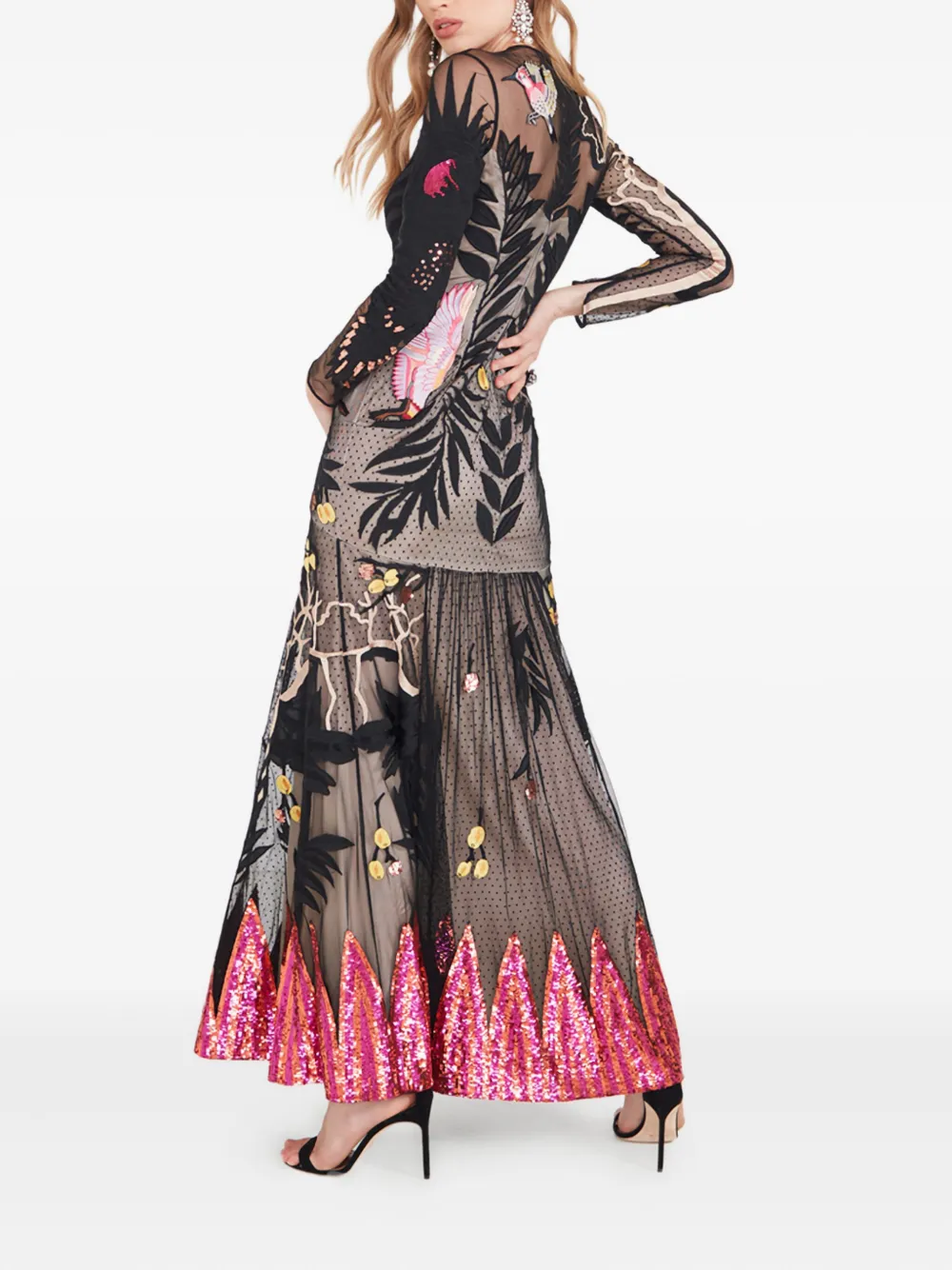 Temperley London Jurk met pailletten Zwart