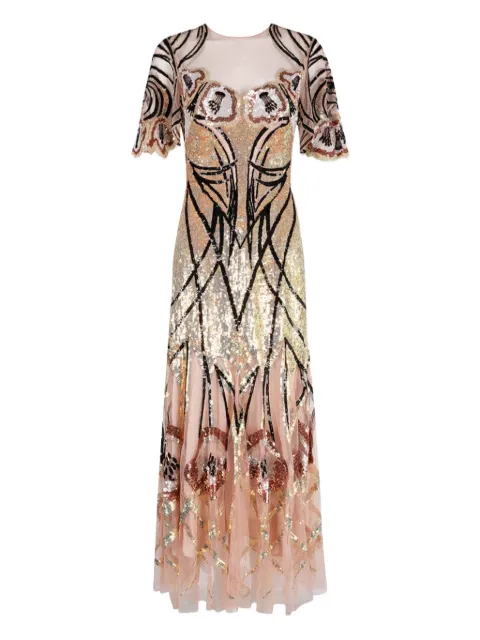 Temperley London فستان سهرة 'ناتاليا' مزين بترتر