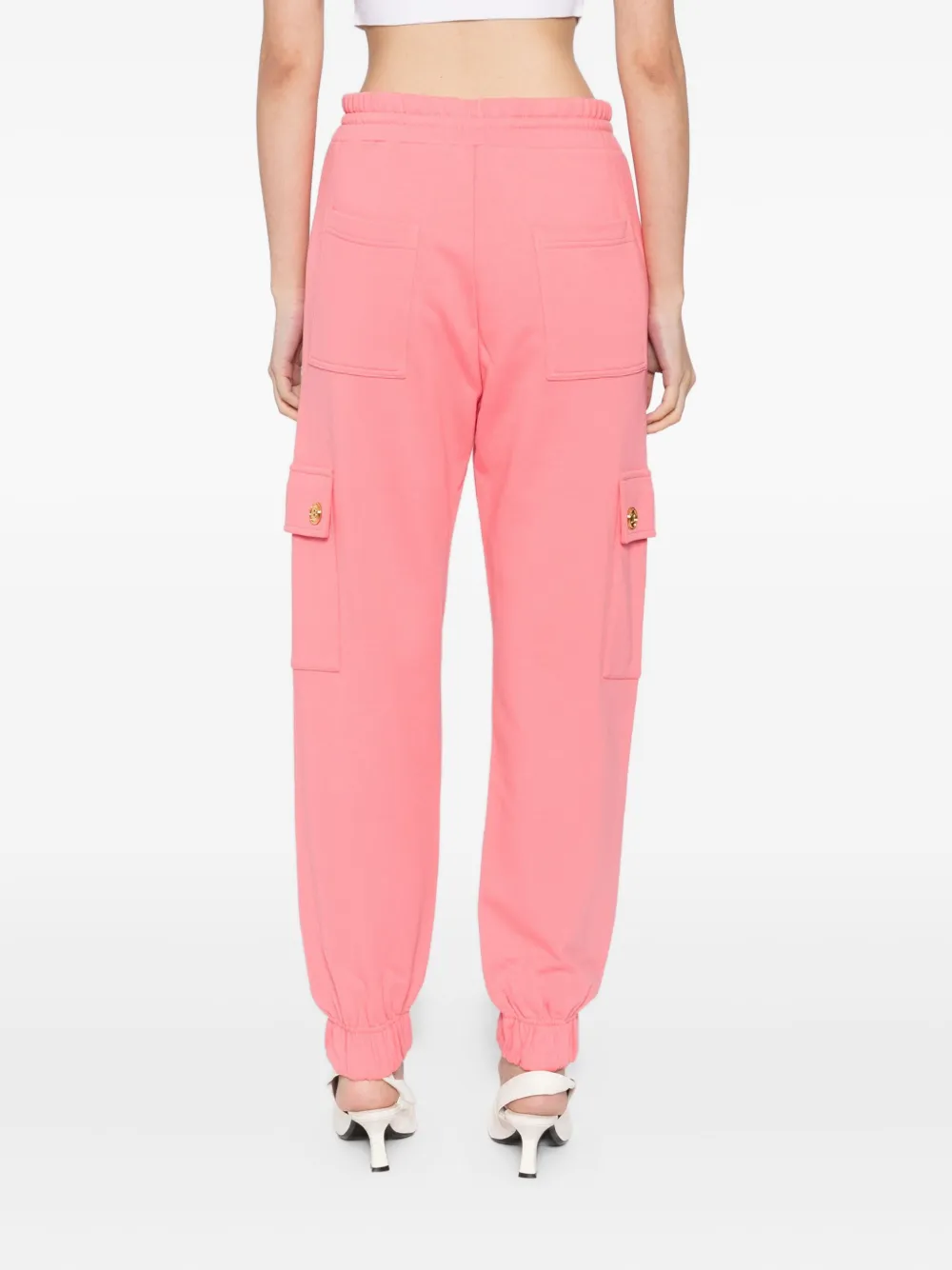 Balmain Cotton Trousers In Pink
