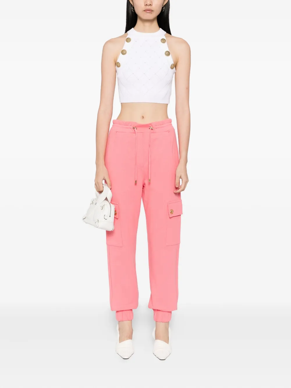 Balmain Katoenen broek - Roze