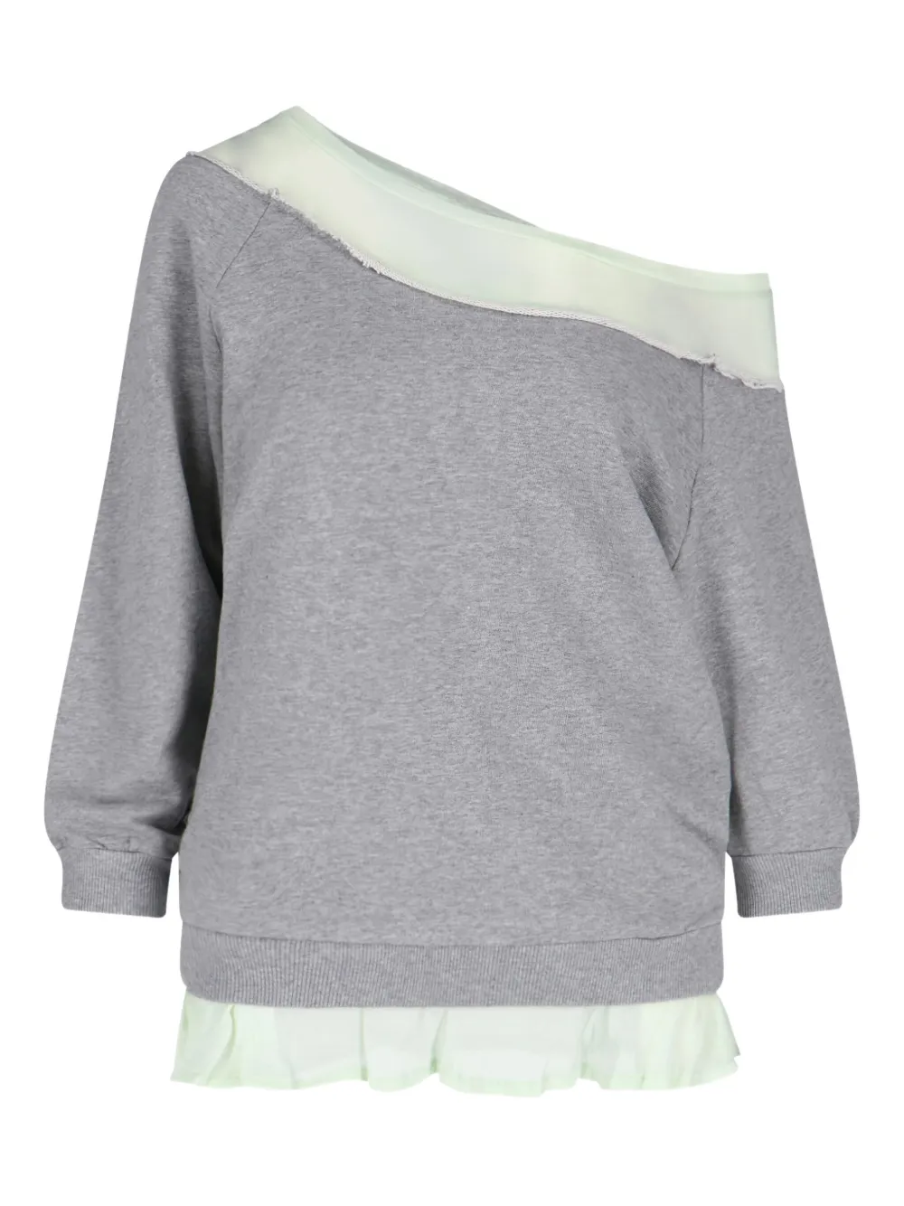 ALL IN asymmetric sweatshirt | Grey | Image 1