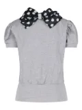 ALL IN scarf-detail T-shirt - Grey