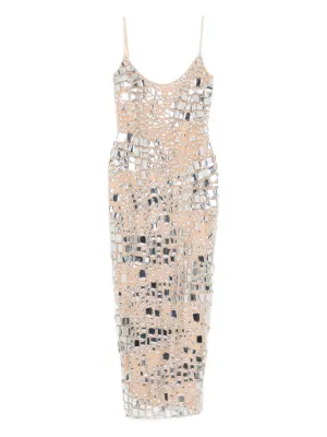 gold sequin mini dress uk Mykonos Morning Tied Shoulder Sequin Mini Dress Gold main image 1