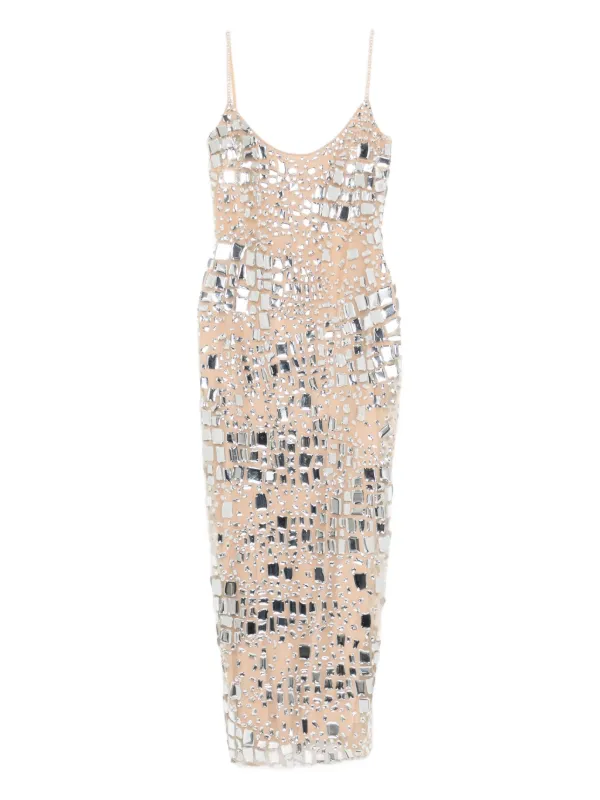 Georges Hobeika Embellished Midi Dress - Pink