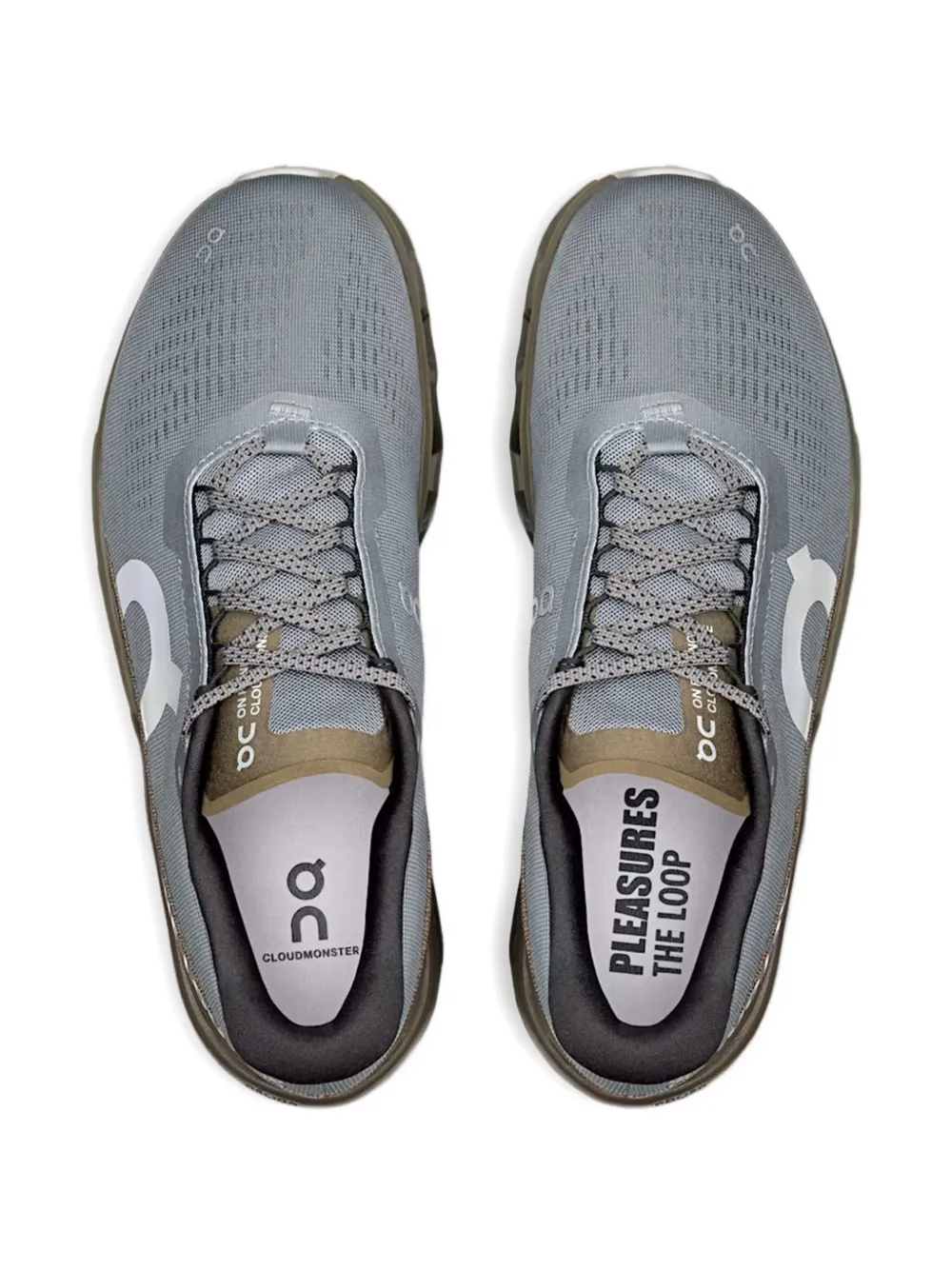 On Running x Pleasures x The Loop Cloudmonster 2 sneakers Grijs