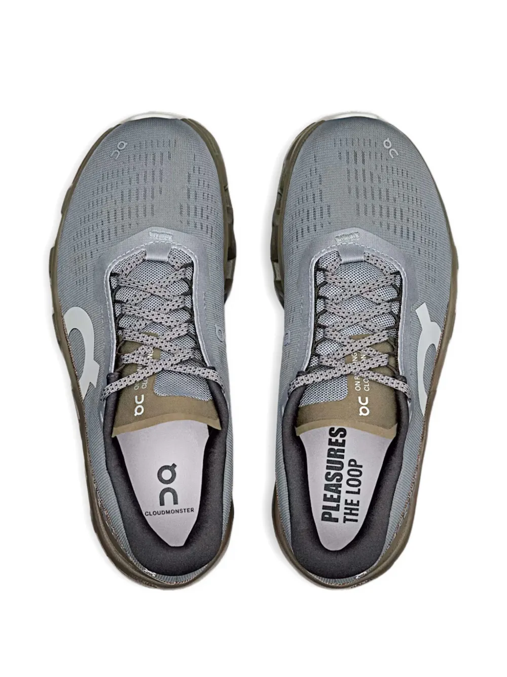 On Running x Pleasures x The Loop Cloudmonster 2 sneakers Grey