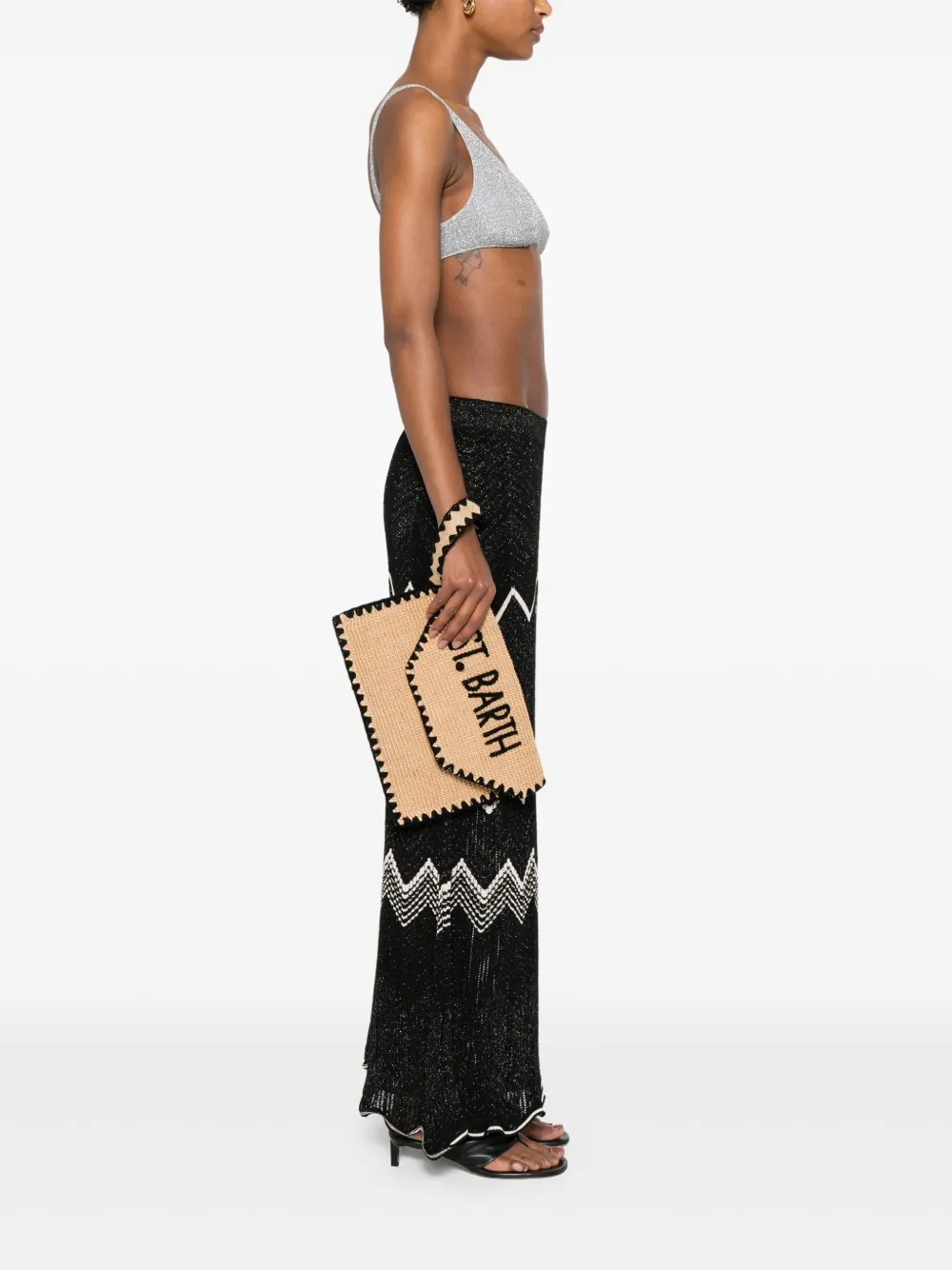 MC2 Saint Barth logo-embroidered clutch bag | Image 2