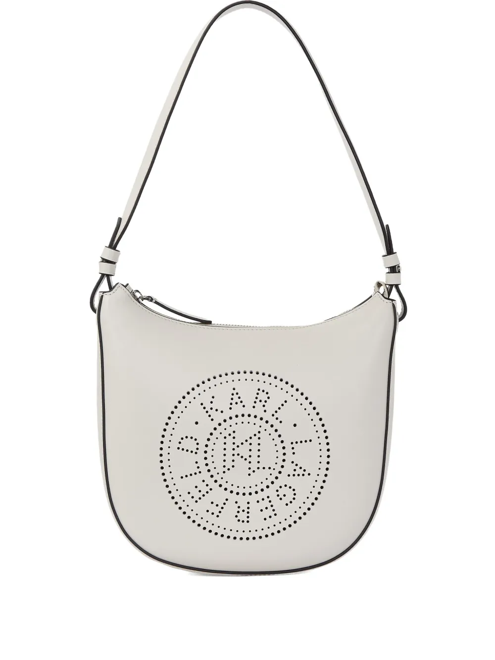 Karl Lagerfeld Schoudertas met geperforeerd logo Grijs