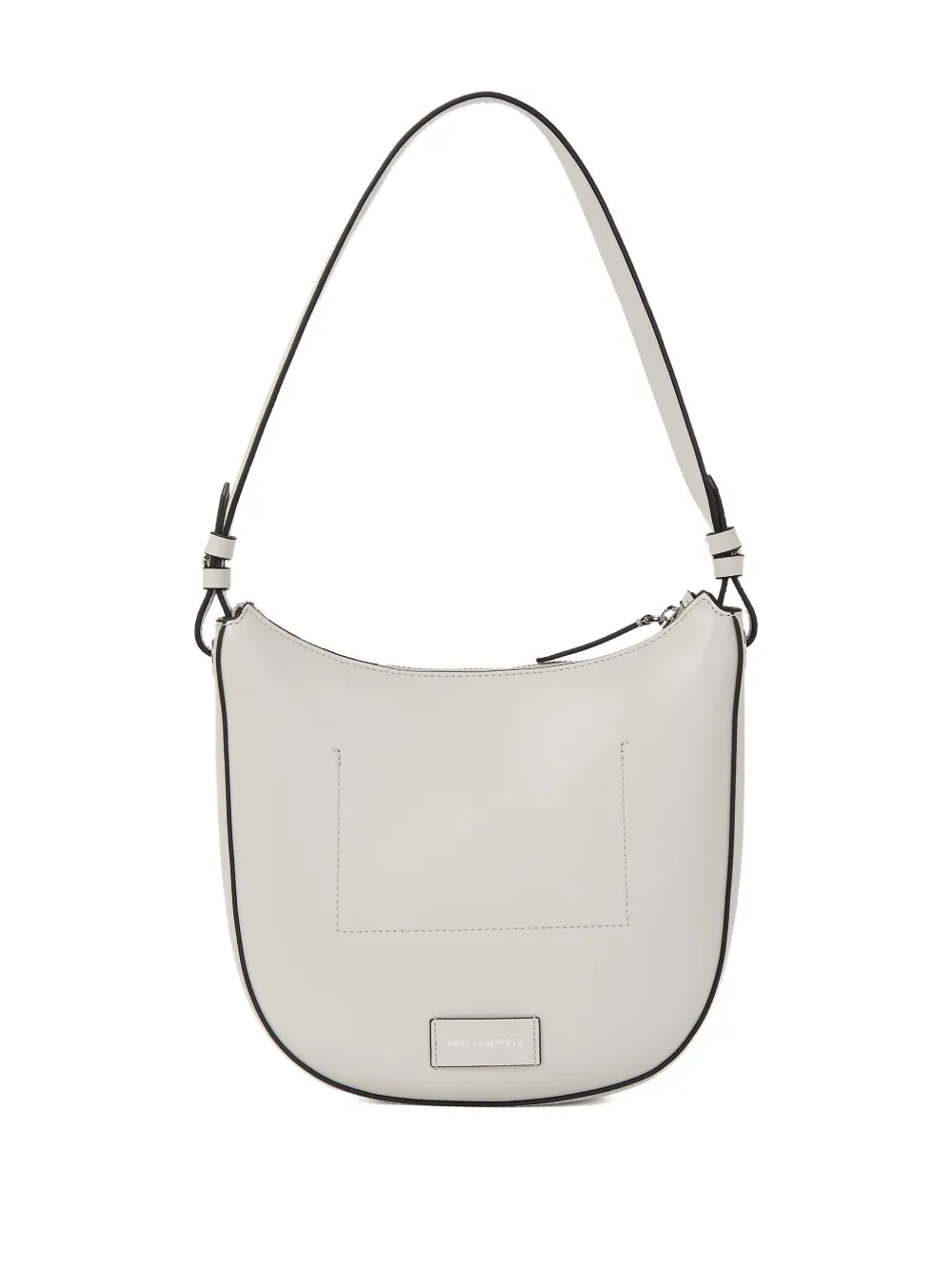 Karl Lagerfeld Schoudertas met geperforeerd logo Grijs