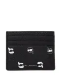 Karl Lagerfeld Ikon print pebble cardholder - Black