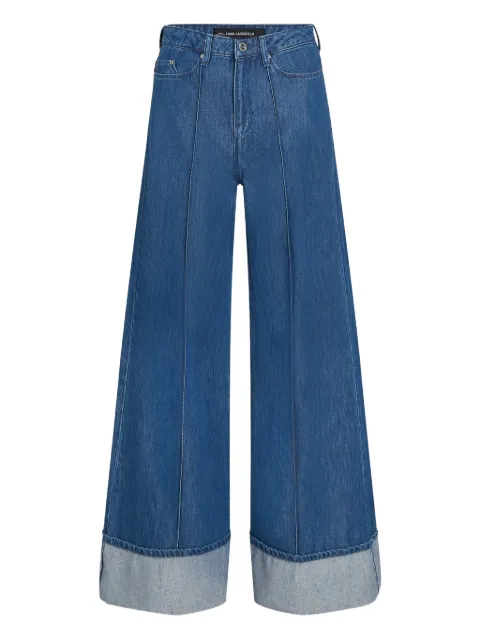 Karl Lagerfeld folded jeans