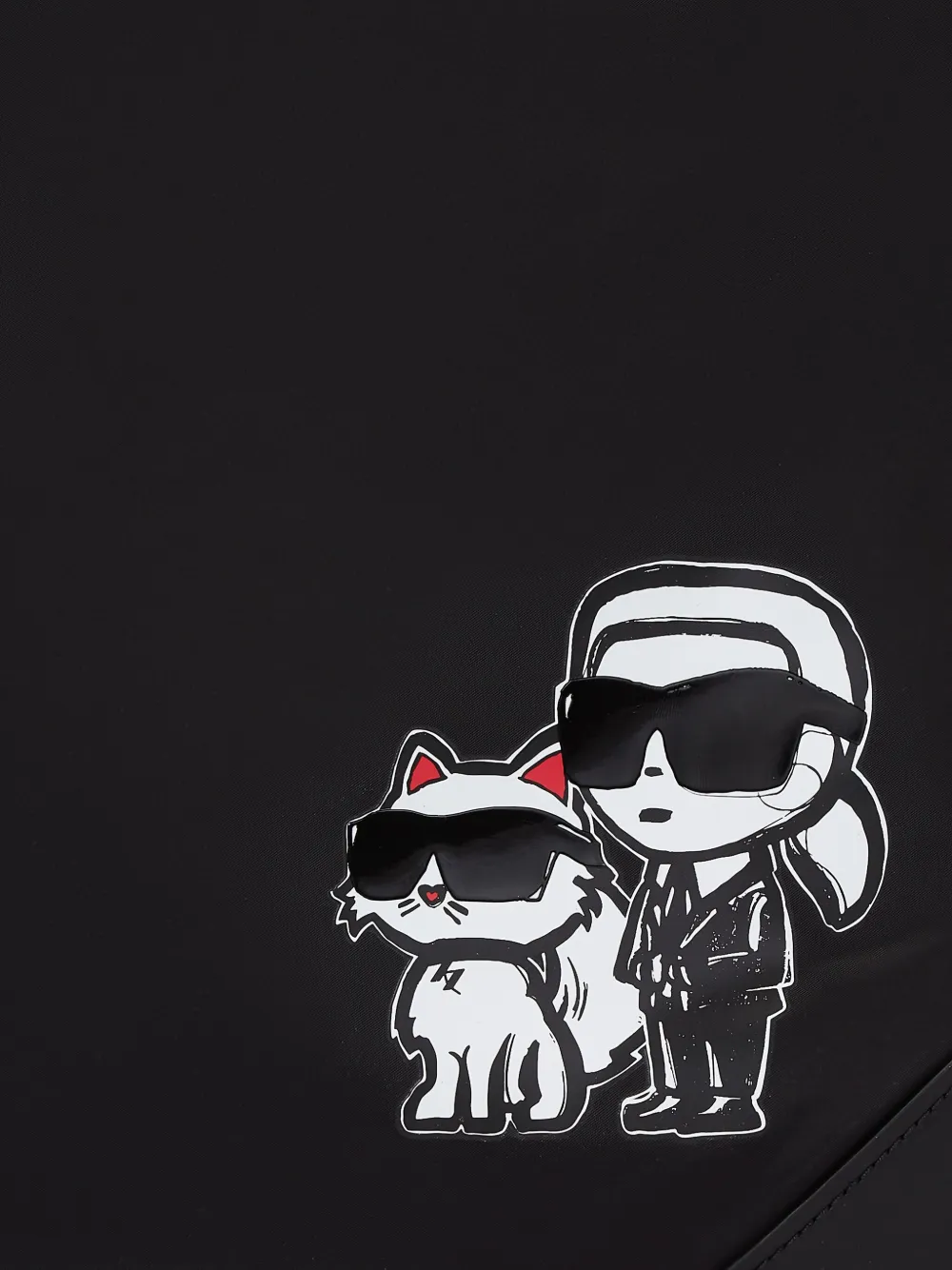 Karl Lagerfeld Ikon Duo Sketch rugzak Zwart