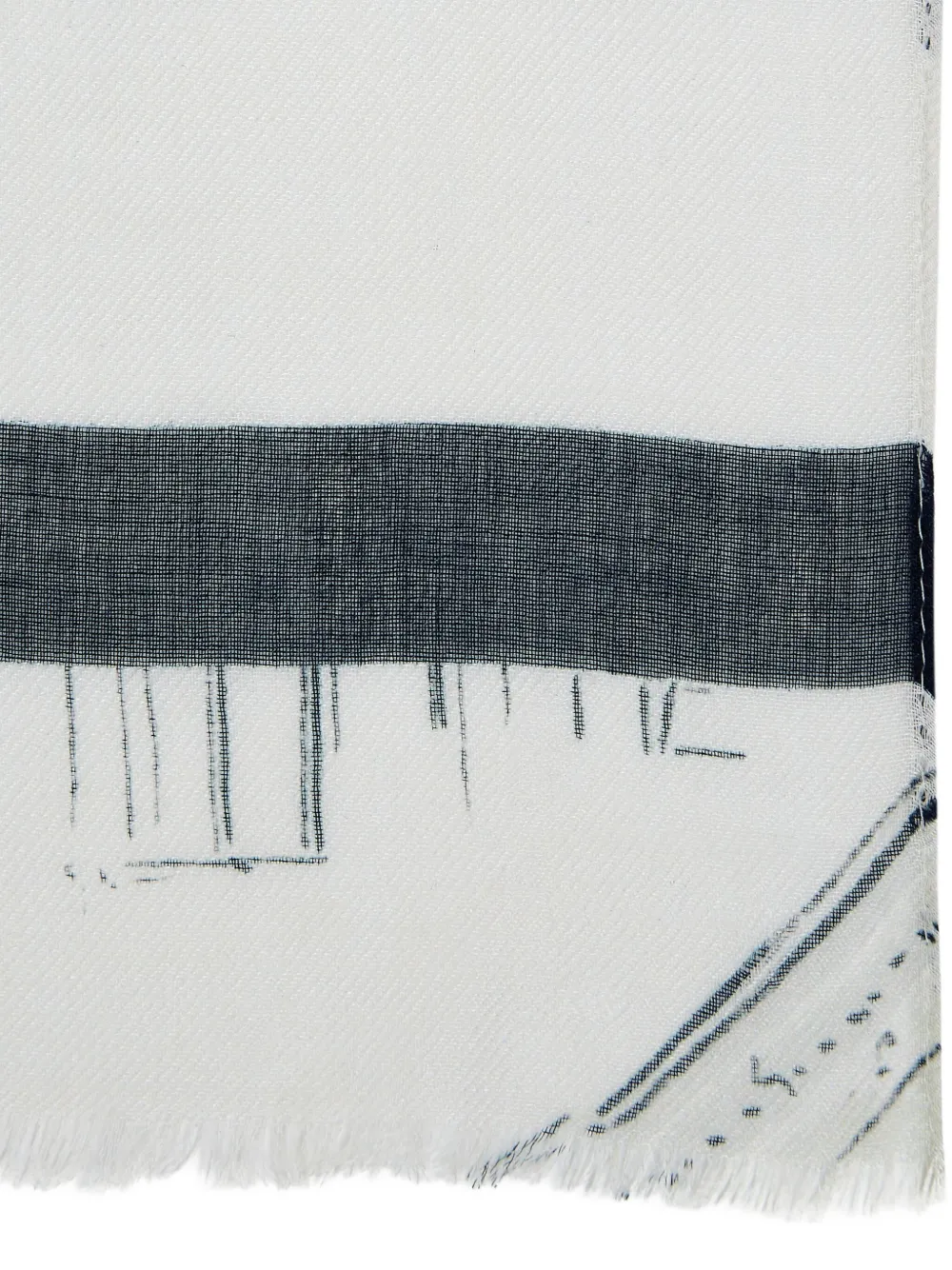 Karl Lagerfeld x Jorge Parra sjaal met print Wit