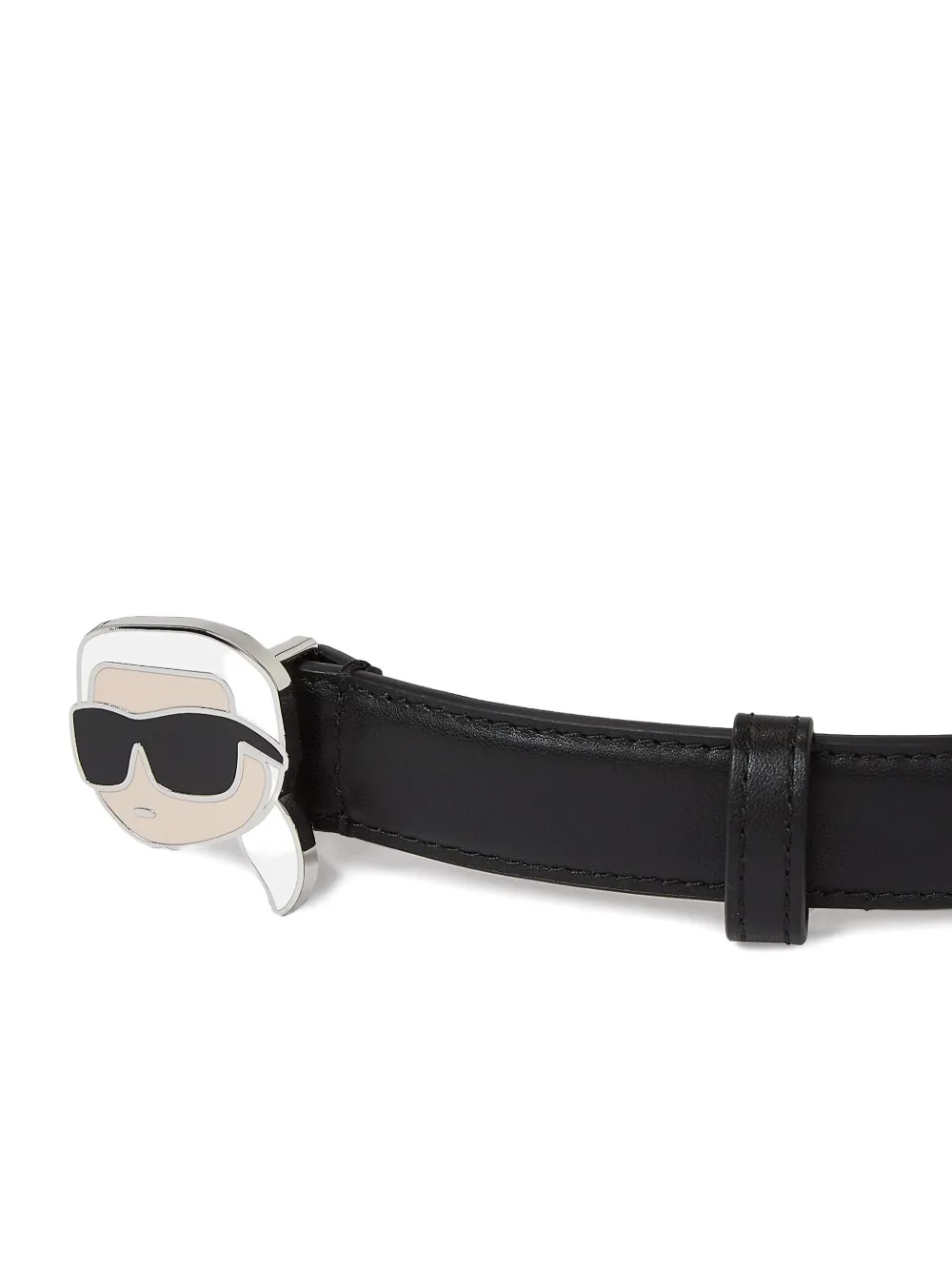 Karl Lagerfeld Ikonic Karl riem Zwart