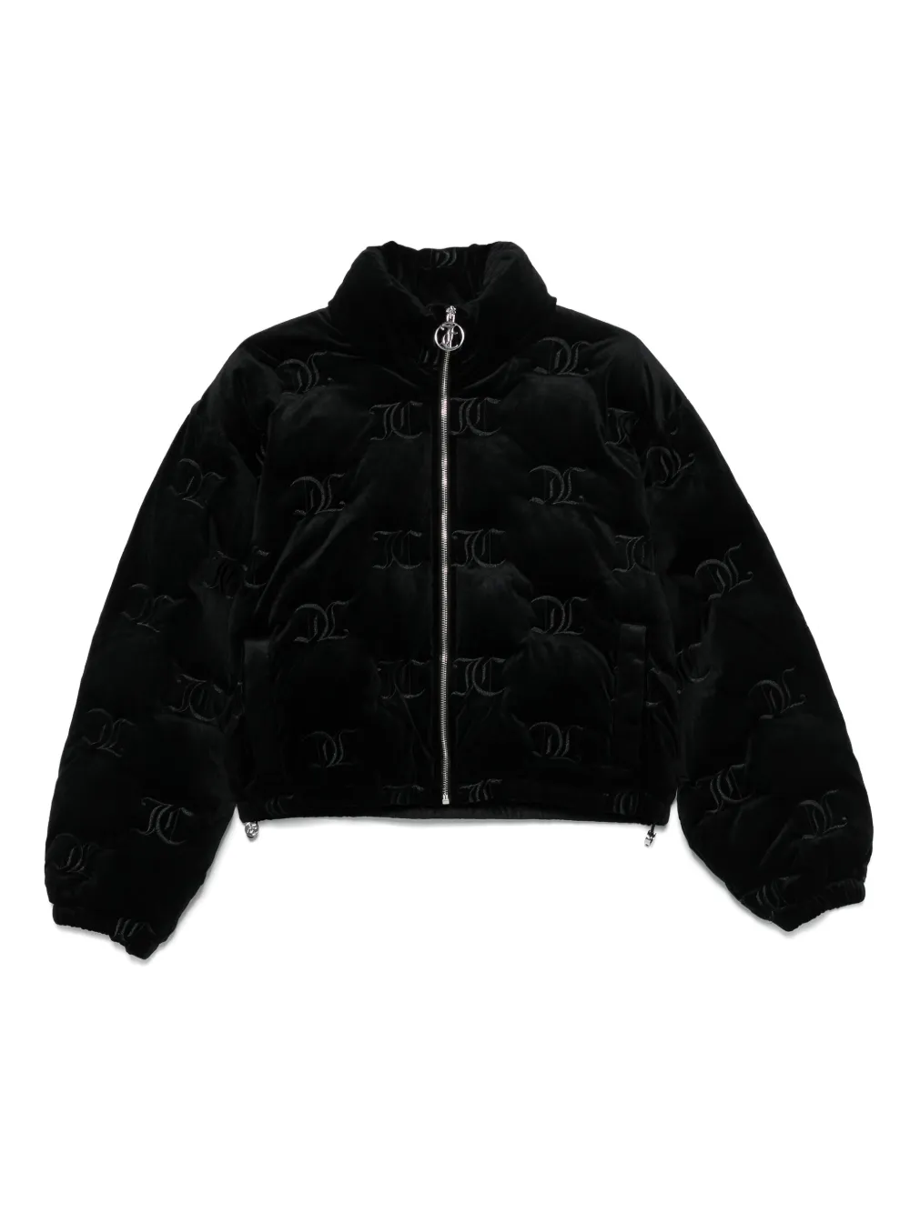 Juicy Couture monogram logo puffer jacket | Black | Image 1