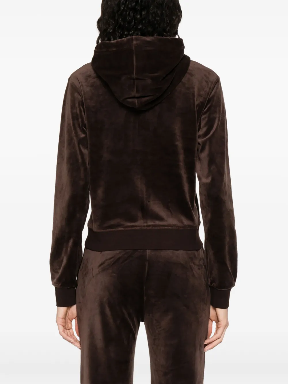 Juicy Couture Fluwelen hoodie Bruin