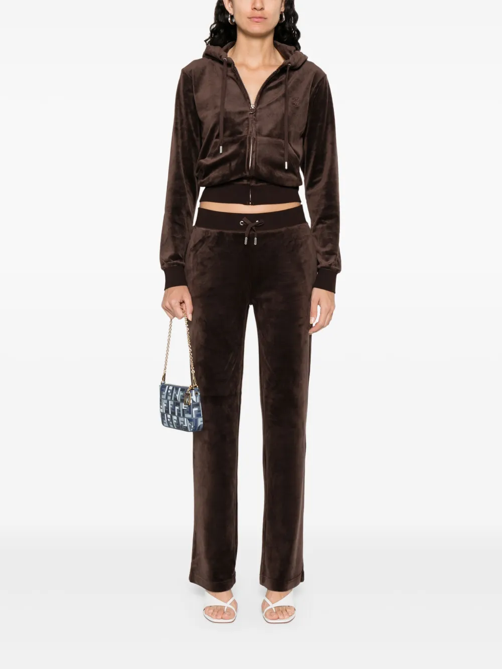 Juicy Couture Fluwelen trainingsbroek - Bruin